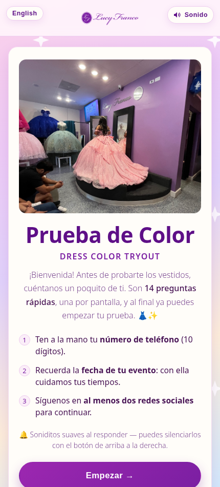 Ejemplo de registro de clientes